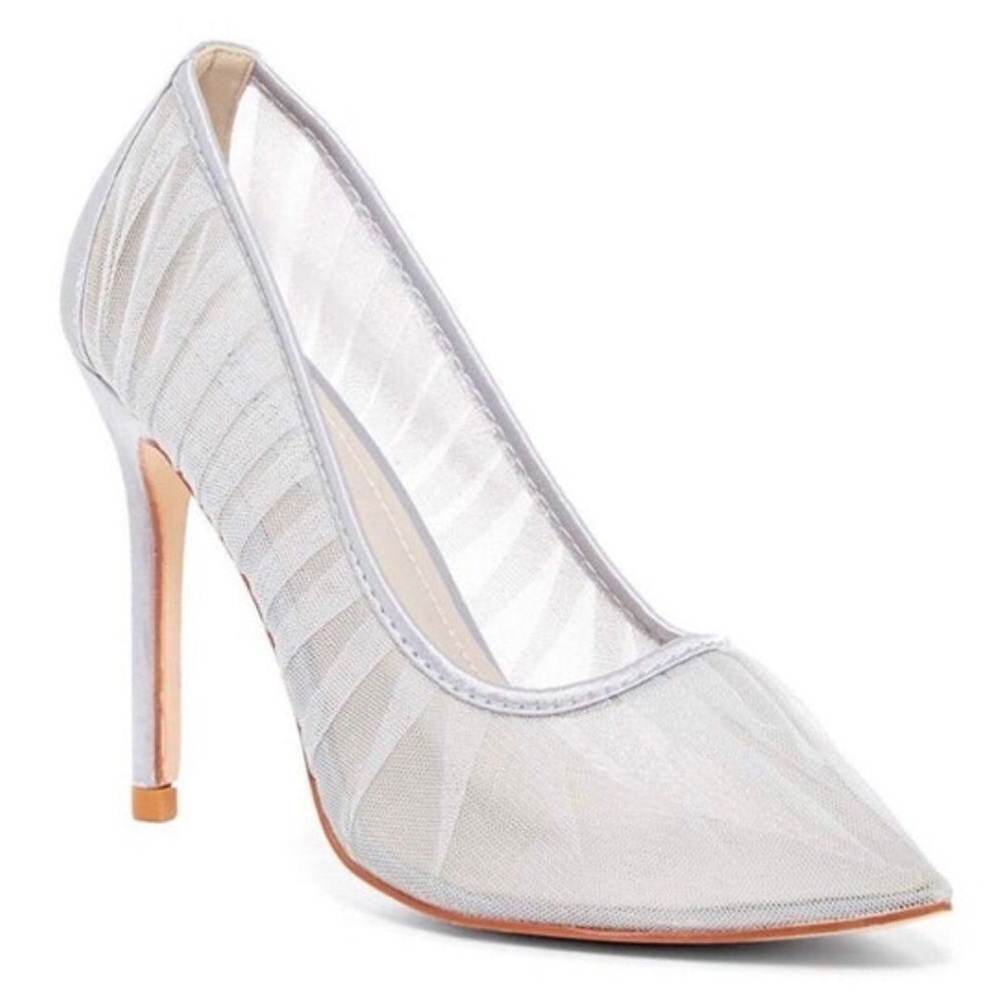 Elegant Silver Stiletto Heels